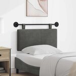 vidaXL Tête de lit suspendue Tissu en velours côtelé