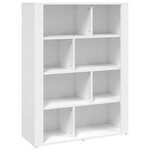 vidaXL Buffet Blanc 80x30x106 cm Bois d'ingénierie