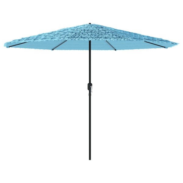 vidaXL Parasol de jardin avec mât en acier bleu 324x324x247 cm