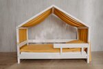 YappyMuslin - Rideaux pour lit YappyHytte 75x360 cm - Moutarde