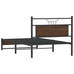 vidaXL Cadre de lit sans matelas chêne marron 100x190 cm