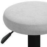 vidaXL Tabourets de bar lot de 2 gris clair velours