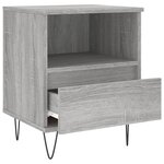 vidaXL Tables de chevet 2 Pièces sonoma gris 40x35x50 cm bois ingénierie