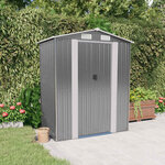vidaXL Abri de jardin Gris clair 192x108x223 cm Acier galvanisé