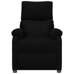 vidaXL Fauteuil inclinable Noir Tissu