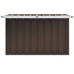 vidaXL Boîte de rangement de jardin Marron 109x67x65 cm