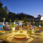 Lampe de table sans fil Roby 30 cm - Touch en aluminium - Blanc mat - LED