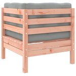 vidaXL Salon de jardin 5 Pièces et coussins bois massif sapin de douglas