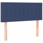 vidaXL Sommier à lattes de lit avec matelas Bleu 80x200 cm Tissu