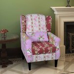 vidaXL Fauteuil avec design de patchwork Tissu