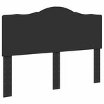 vidaXL Cadre de lit avec tiroir Noir 140 x 190 cm Bois d'ingénierie