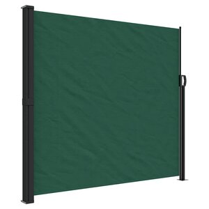 vidaXL Auvent latéral rétractable vert foncé 180x300 cm