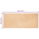vidaXL Tapis en Fourrure Synthétique de Lapin Taupe 80 x 200 cm