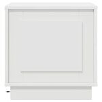 vidaXL Cabinet de chevet Blanc 44 x 34 5 x 45 cm Bois d'ingénierie