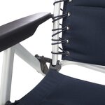 Chaise pliante campart travel - ch0592 bleu marine