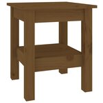 vidaXL Table basse Marron miel 35x35x40 cm Bois massif de pin