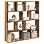 vidaXL Bibliothèque vieux bois 132x29x141 5 cm bois d'ingénierie