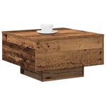 vidaXL Table basse Bois Ancien 55 x 55 x 31 cm