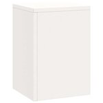 vidaXL Support de Plante 3 Pièces Blanc Acier