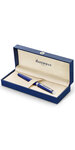 Waterman hemisphere stylo roller  bleu brillant  recharge noire pointe fine  coffret cadeau