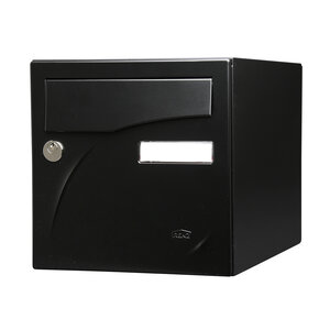 Boîte aux lettres Préface 1 porte   Noir mat RAL 9005M