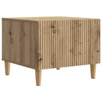 vidaXL Table basse Chêne artisanal 49 x 50 x 40 cm Bois d'ingénierie