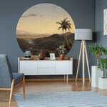 Wallart papier peint cercle the americas 190 cm