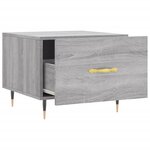 vidaXL Table basse Sonoma gris 50x50x40 cm Bois d'ingénierie