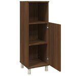 vidaXL Armoire de bain Chêne marron 30x30x95 cm Bois d'ingénierie