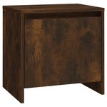 vidaXL Tables de chevet 2 Pièces chêne fumé 45x34x44 5 cm bois ingénierie