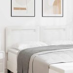 vidaXL Tête de lit Montage mural avec tête de lit Blanc 144 cm PVC