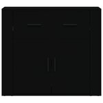 vidaXL Buffet Noir 80x33x70 cm Bois d'ingénierie