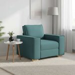 vidaXL Canapé Fauteuil Vert Foncé 100x78x84 cm Tissu