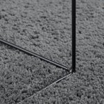 vidaXL Tapis OVIEDO à poils courts anthracite 120x120 cm