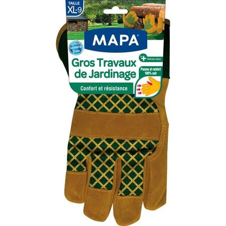 MAPA Gants de jardin - Gros travaux de jardinage - Taille XL / T9