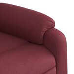 vidaXL Fauteuil inclinable rouge bordeaux tissu