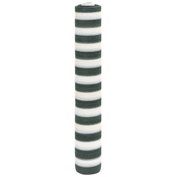 vidaXL Filet brise-vue vert et blanc 1 8x25 m PEHD 195 g/m²