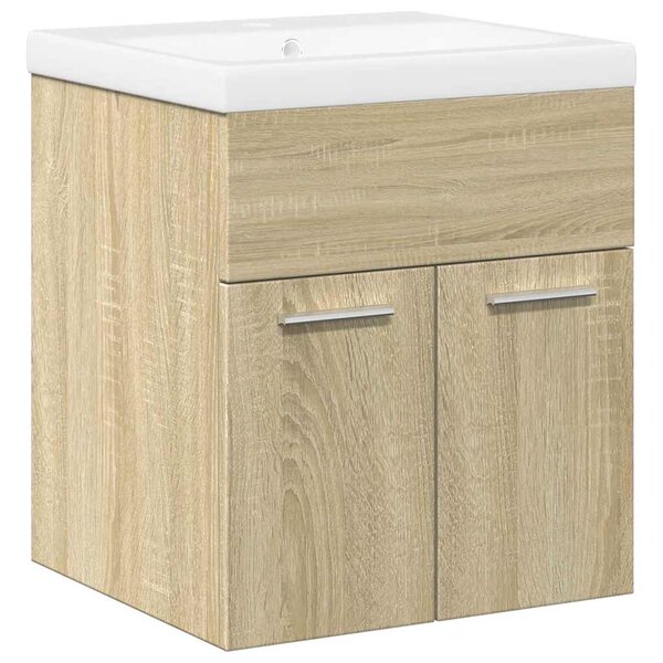 vidaXL Ensemble de meubles de salle de bain 2 Pièces chêne sonoma