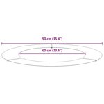 vidaXL Anneau plat pour arbre   Ø60/90 cm  en acier galva.