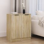 vidaXL Buffets 2 Pièces Chêne Sonoma 30x30x70 cm Bois d'ingénierie