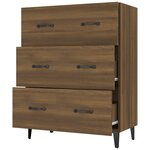 vidaXL Buffet chêne marron 69 5x34x90 cm bois d'ingénierie