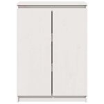 vidaXL Buffet Blanc 60x36x84 cm Bois de pin massif