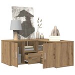 vidaXL Armoire d'angle chêne artisanal 160x40x45 cm bois d'ingénierie