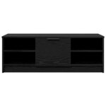 vidaXL Meuble TV Chêne noir 102 x 35 x 36 5 cm Bois d'ingénierie
