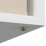 vidaXL Buffet avec tiroir Blanc 30 5 x 27 x 84 5 cm