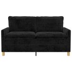 vidaXL Canapé Noir 156 x 81 x 87 5 cm Polyester