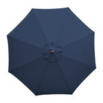 Parasol de terrasse professionnel de 2 5 m bleu marine à poulie - bolero -  - polyester x2370mm