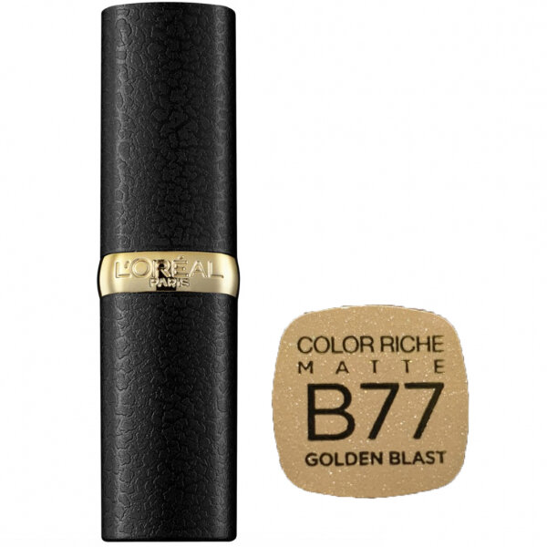 L'Oréal Paris - Rouge à lèvres COLOR RICHE MATTE - B77 Golden Blast