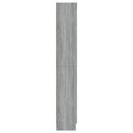vidaXL Armoire à vitrine Sonoma gris 82 5x30 5x185 5cm Bois ingénierie