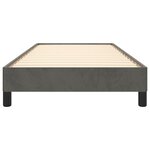 vidaXL Cadre de lit sans matelas gris foncé 100x200 cm velours